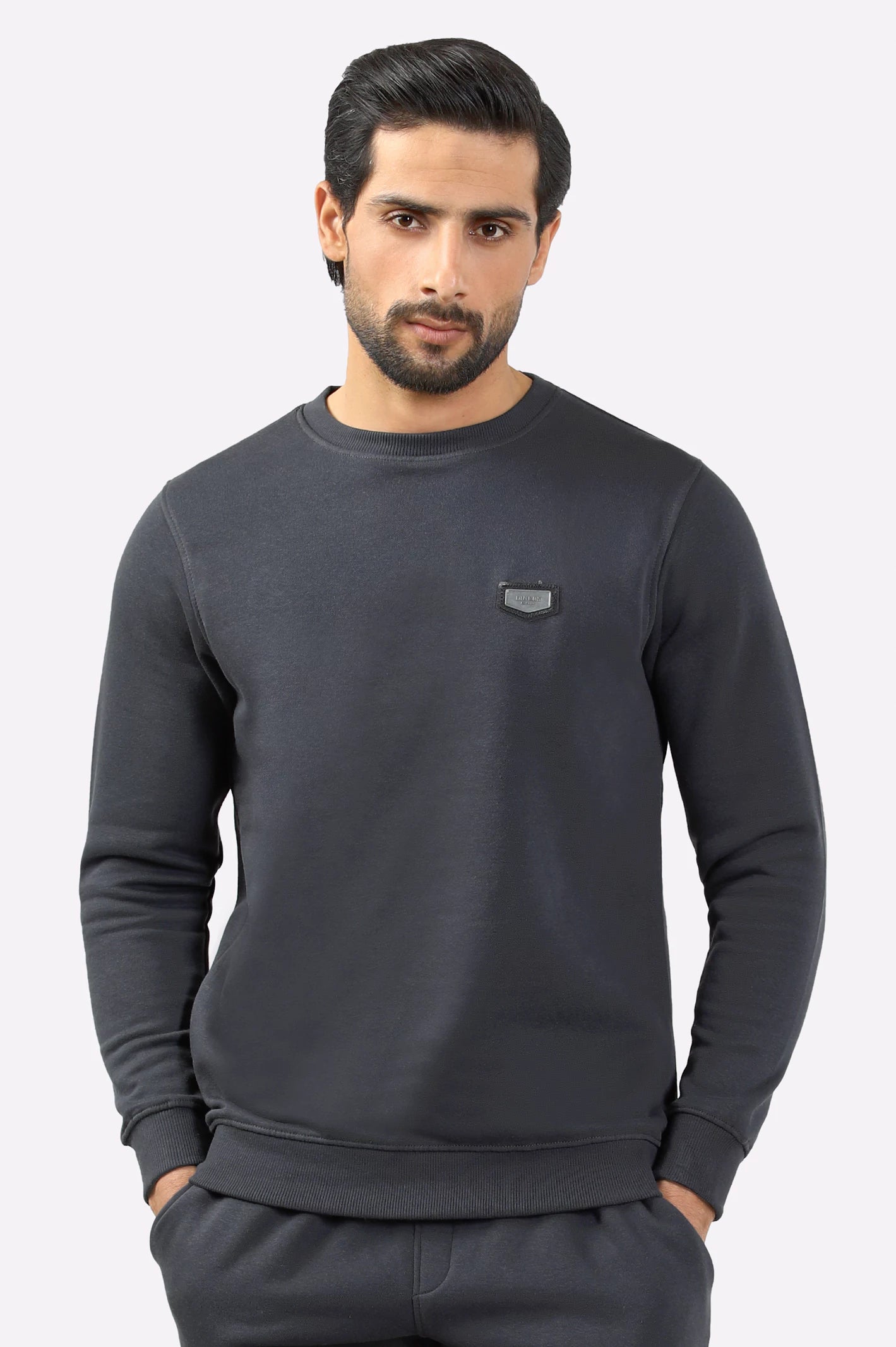 Charcoal Round Neck Sweatshirt