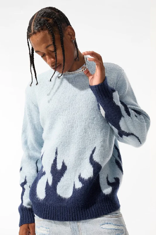 Inferno Crewneck Sweater (Azure)