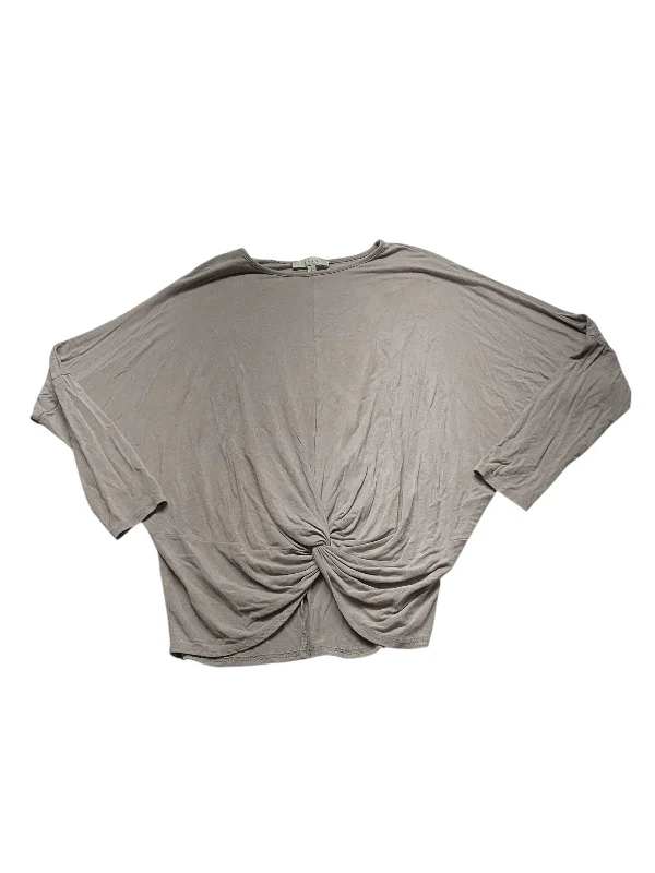 Top Long Sleeve By Gaze In Grey, Size: S