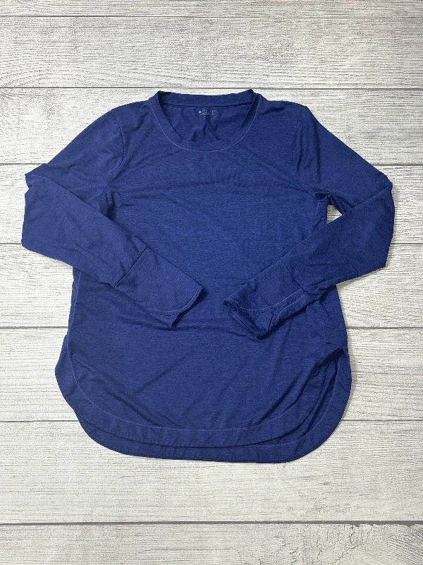 Athletic Top Long Sleeve Crewneck By Athleta In Purple, Size: L