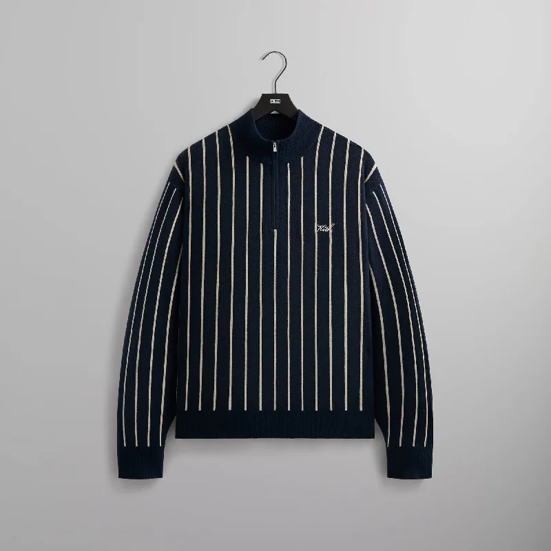 Kith Harmon Quarter Zip Mock Neck - Nocturnal