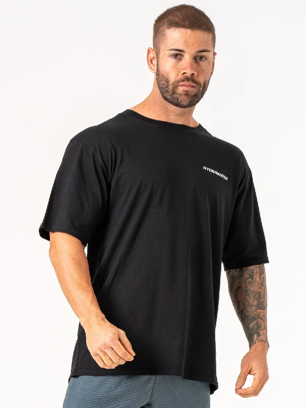 Energy Oversized T-Shirt - Black