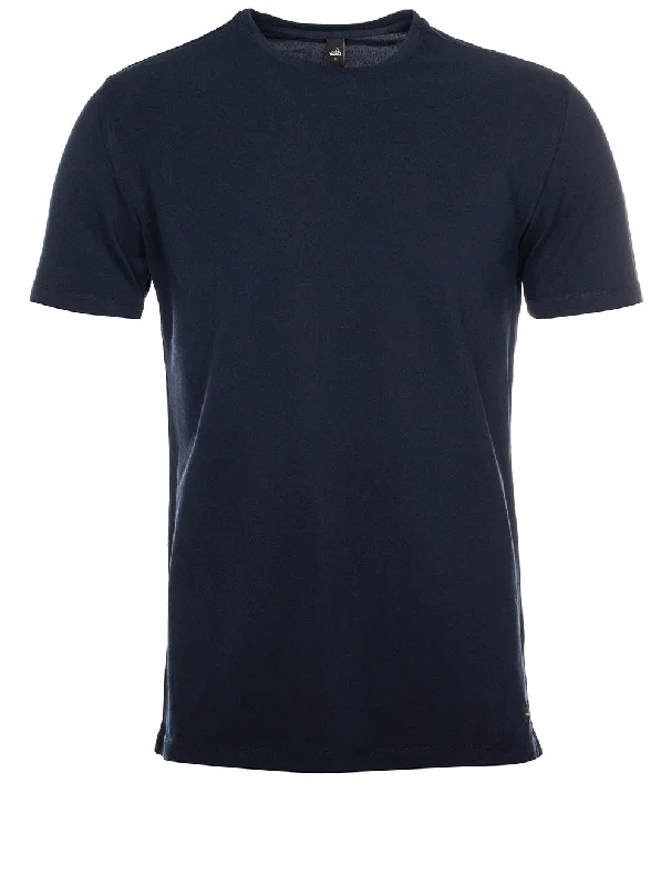 Dean Piqu�� T-Shirt Navy Blue