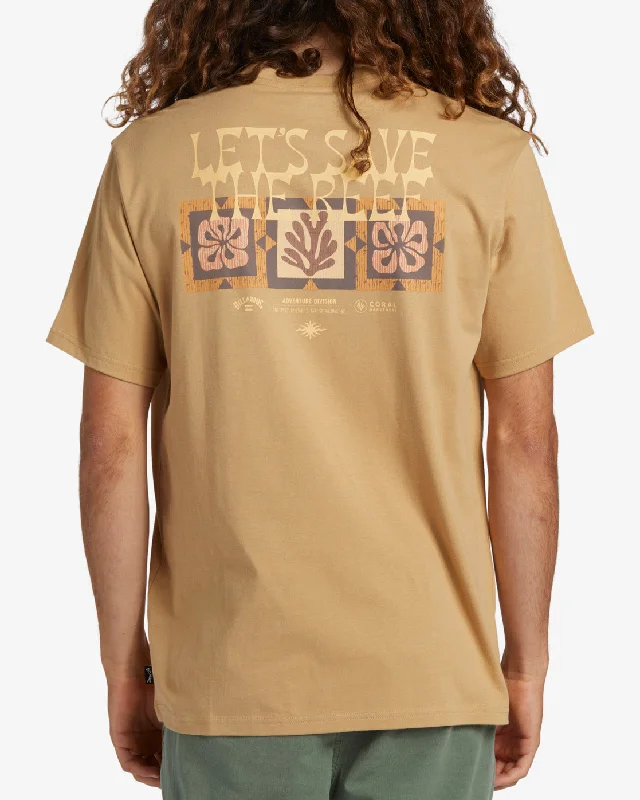 Coral Gardeners Tiki Reef T-Shirt - Dusty Gold