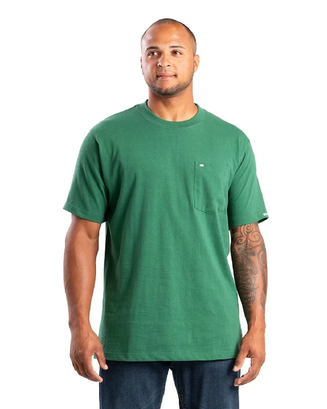 Berne Mens Highland Heavyweight Pocket Pine 100% Cotton S/S T-Shirt