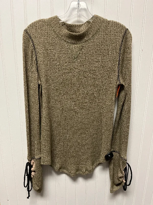 Top Long Sleeve Basic By Free People In Green, Size: L