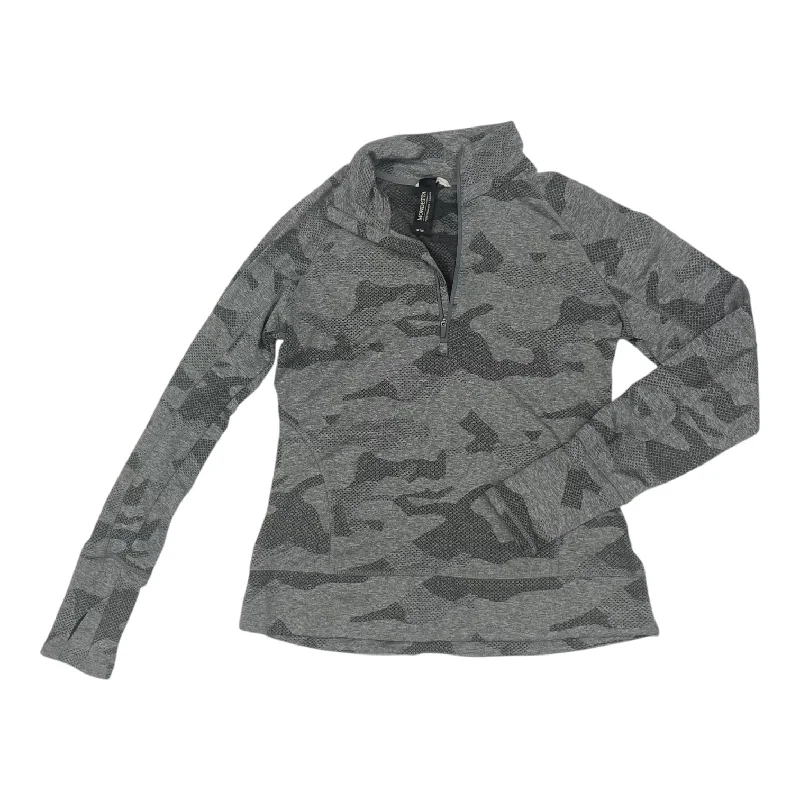 Athletic Top Ls Collar By Mondetta In Grey, Size:M