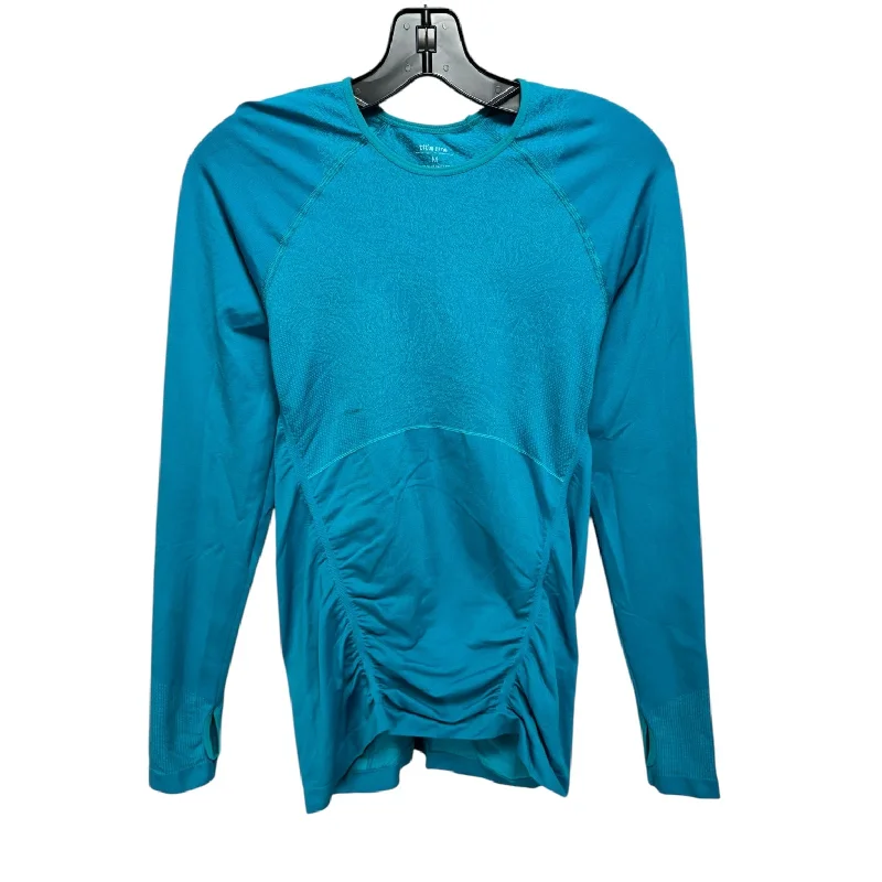 Athletic Top Long Sleeve Crewneck By Title Nine In Blue, Size: M