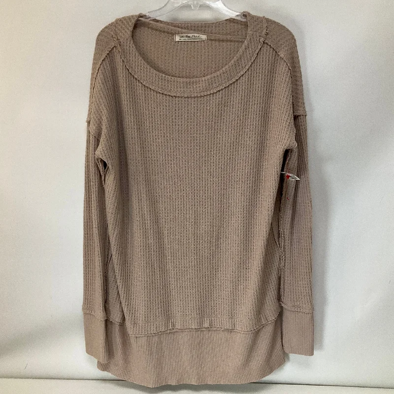 Top Long Sleeve By We The Free In Beige, Size: S