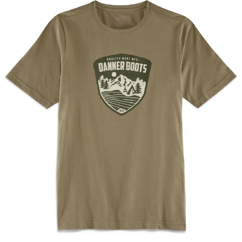 Danner Mens Mountain Pass Tee Silt 100% Cotton S/S T-Shirt