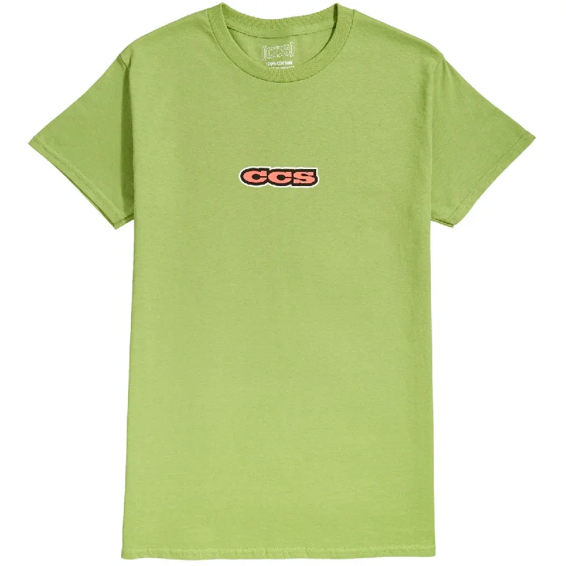 CCS 96 Logo T-Shirt - Kiwi/Pink/White