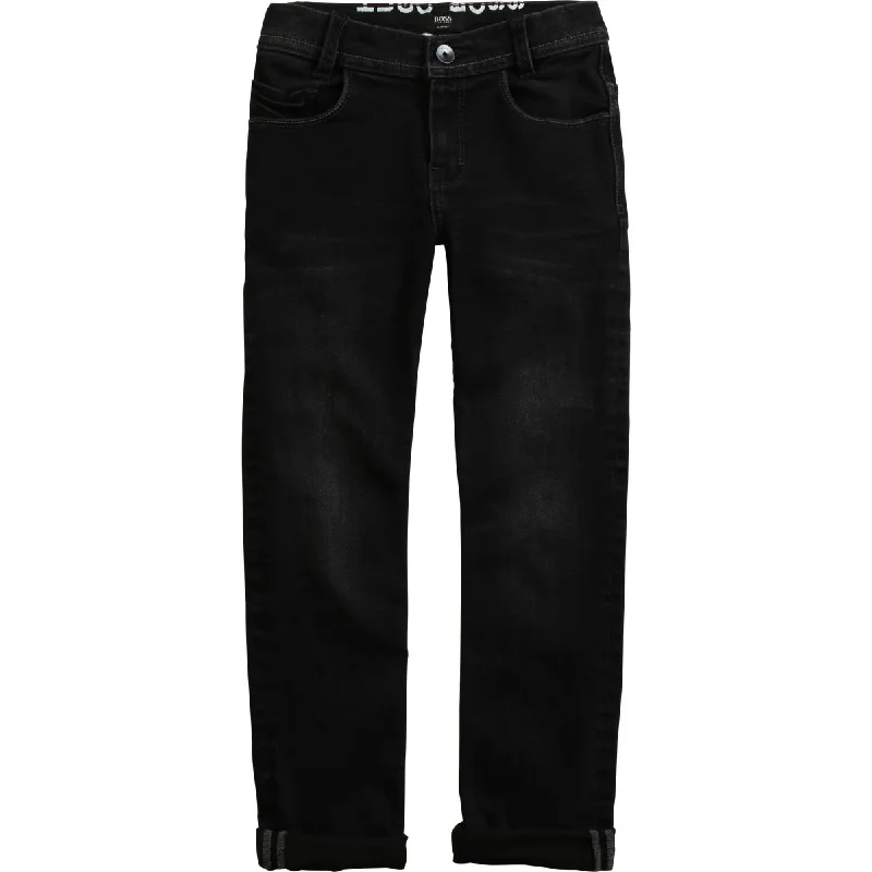 Hugo Boss Boys Black Denim Jeans