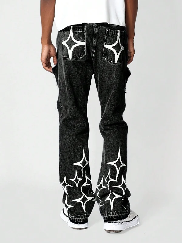 Flare Fit Jean With Graphic