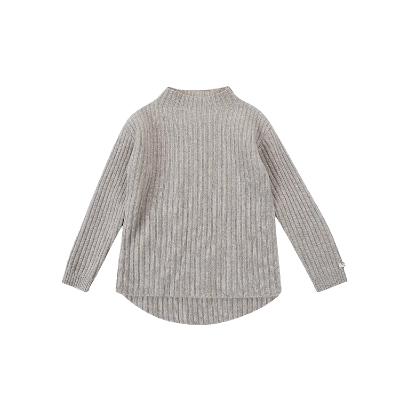 Dai Merino Wool Sweater | Beige Melange