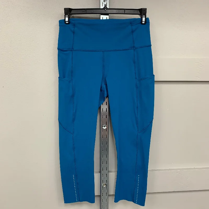 Athletic Leggings Capris By Lululemon In Blue, Size: 6