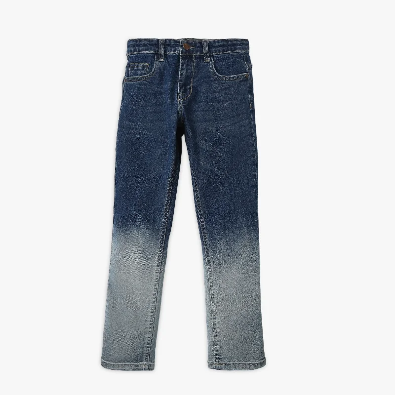 Boy's Regular Fit Ombre Jeans