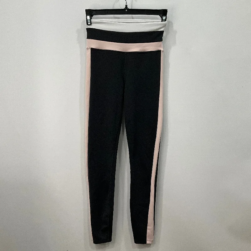 Athletic Leggings By Ivl Collective In Black & Pink, Size: Xs