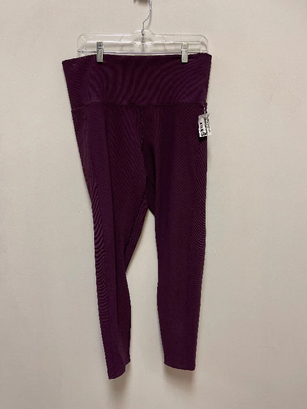 Athletic Leggings By Calia In Purple, Size: Xl