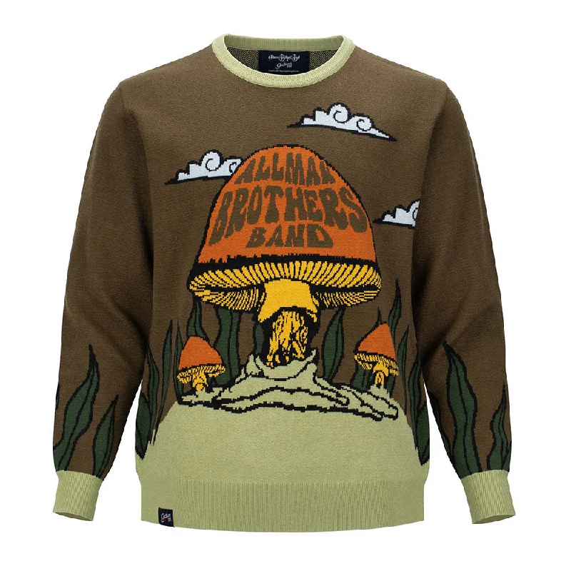 Allman Brothers | Sweater Crewneck | Mushroom in Brown Green