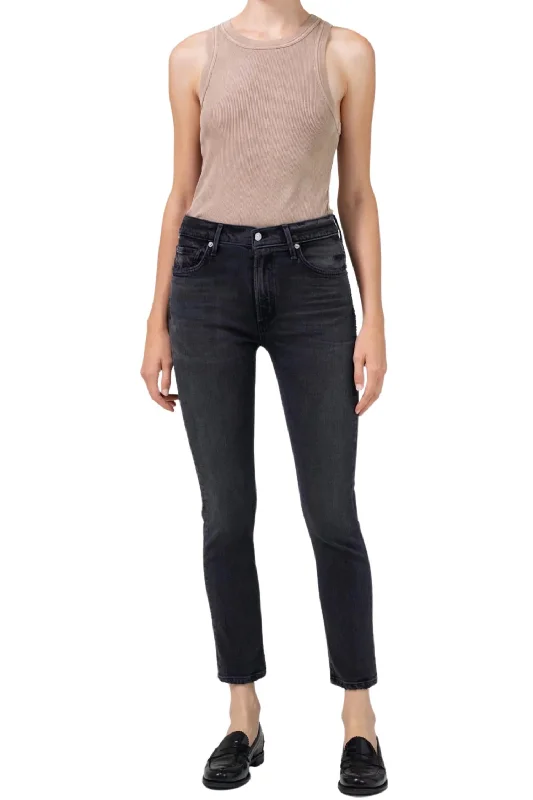 Ella Mid Rise Crop Jeans