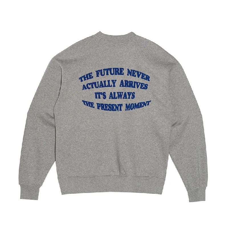 amongst few - Present Moment Crewneck Sweater (Grey Marle)