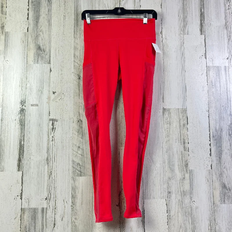 Athletic Leggings By Fabletics In Red, Size: S