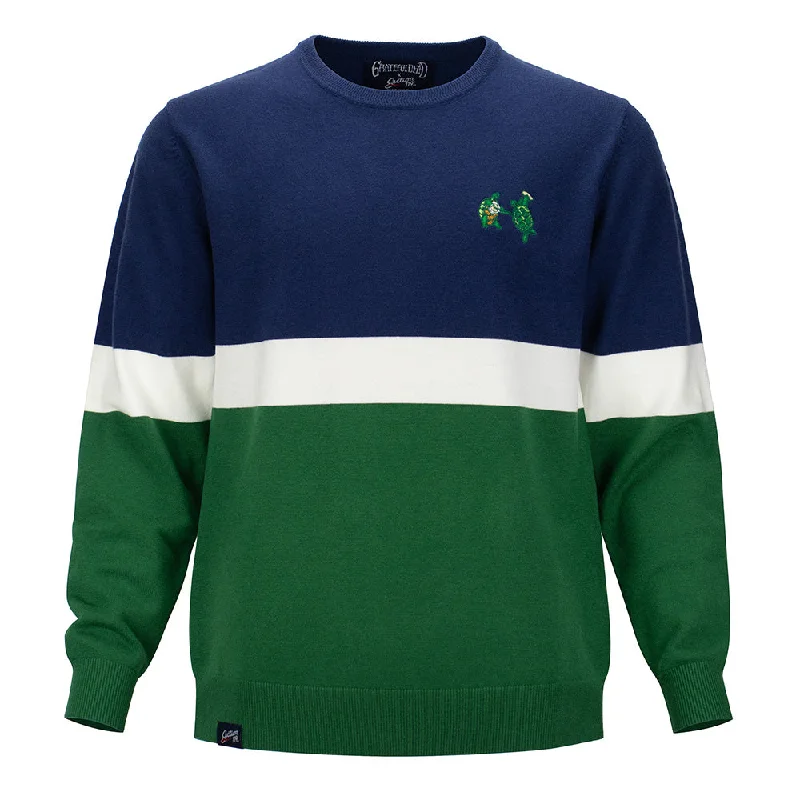 Grateful Dead | Regular Sweater | Turtles Navy, White & Green Stripes