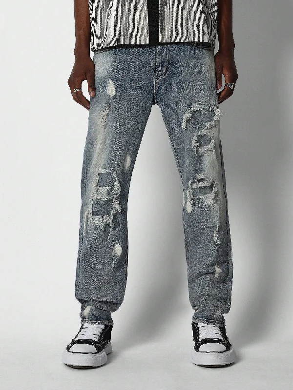 Skinny Fit Distressed Jean