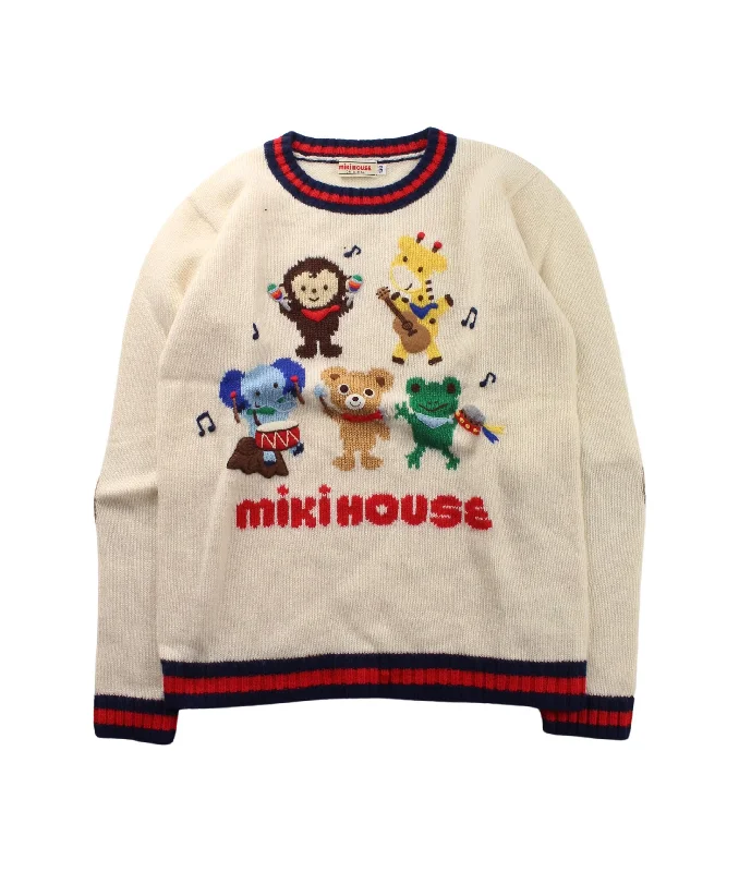 Miki House Knit Sweater 7Y - 8Y