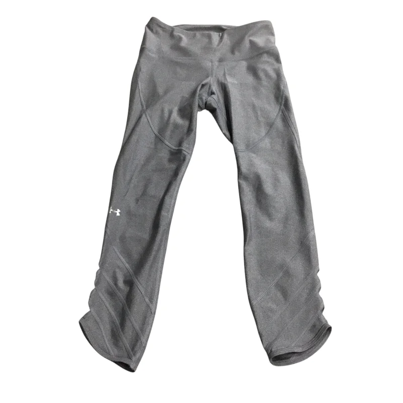 Athletic Leggings By Under Armour In Grey, Size: S