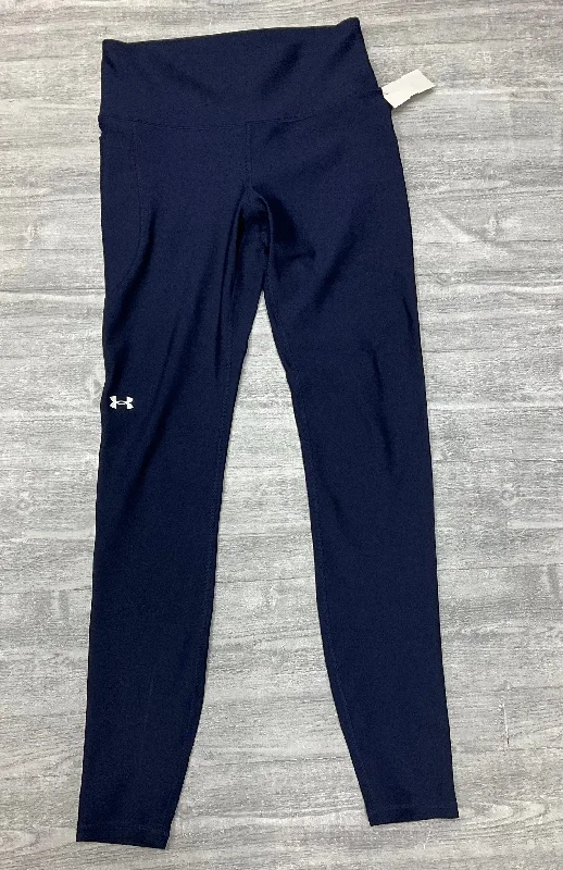 Athletic Leggings By Under Armour In Navy, Size: S