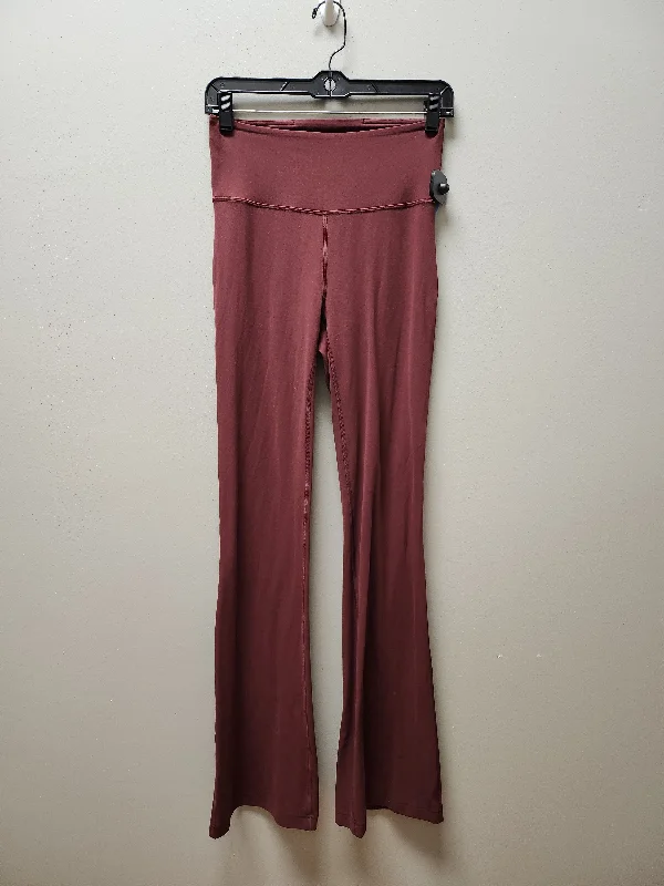 Athletic Leggings By Lululemon In Maroon, Size: 6