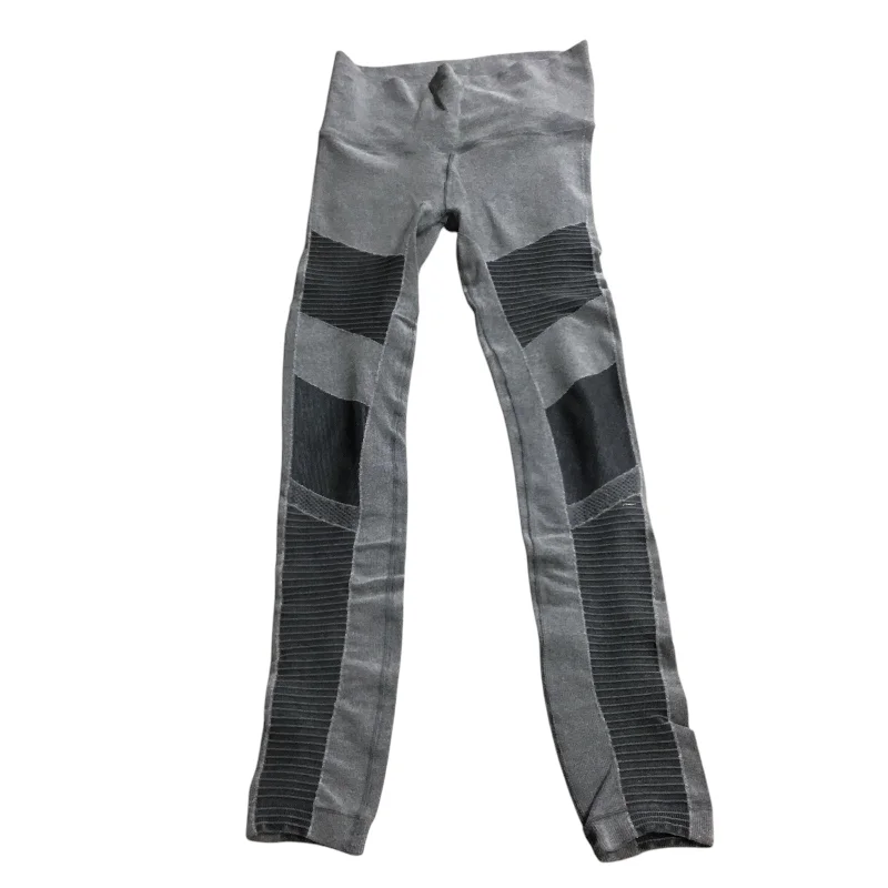 Athletic Leggings By Alo In Grey, Size: S