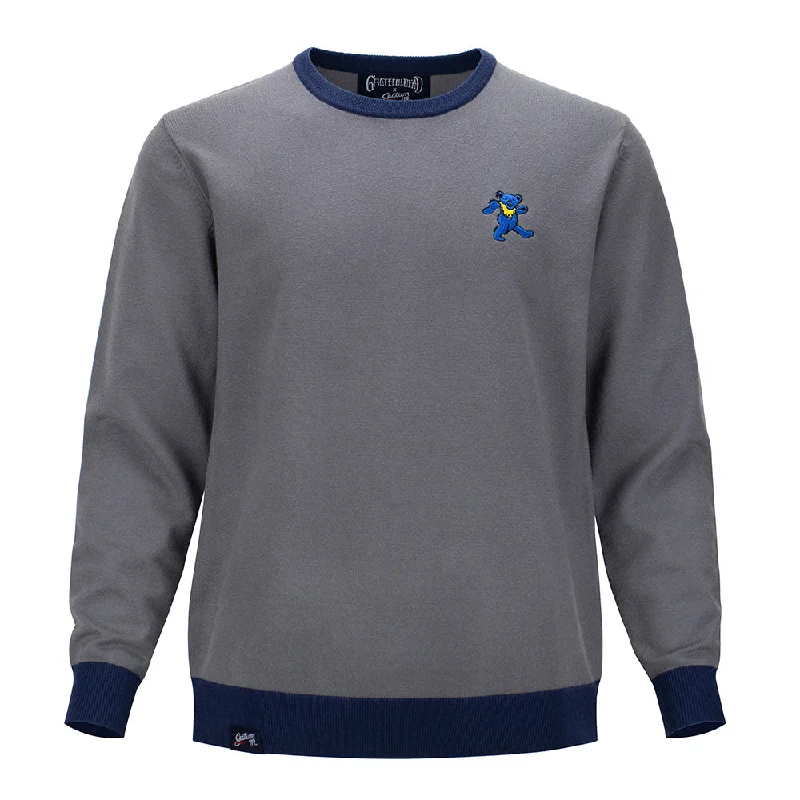 Grateful Dead | Regular Sweater | Blue Bear in Grey