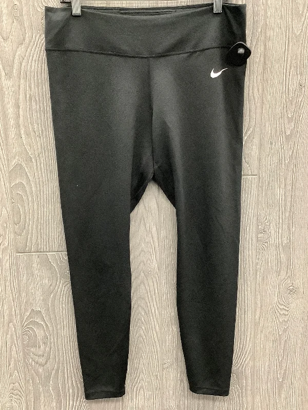 Athletic Leggings By Nike In Black, Size: Xl