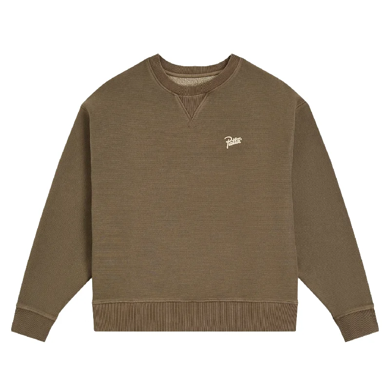 Patta - Classic Washed Crewneck Sweater (Morel)