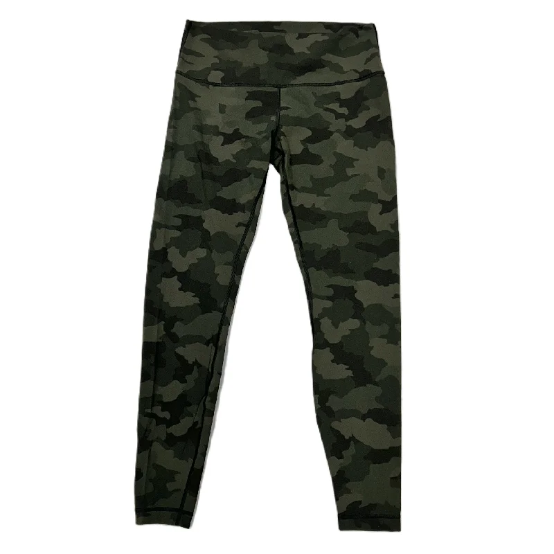 Athletic Leggings By Lululemon In Camouflage Print, Size: M