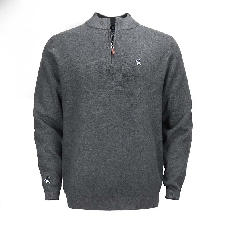 Grateful Dead | Quarter-Zip Sweater | Dancing Bear Grey