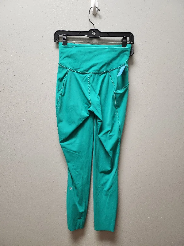 Athletic Leggings By Lululemon In Green, Size: 6