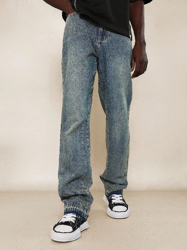 Flare Fit Washed Jean