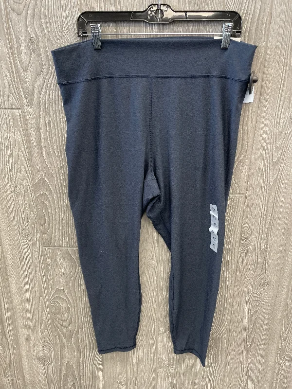 Athletic Leggings By Old Navy In Blue, Size: Xl