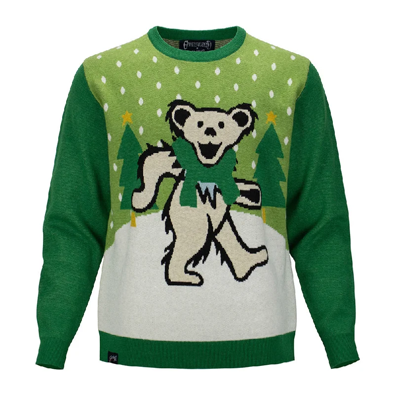 Grateful Dead | Crewneck Holiday Sweater | Winter Bear