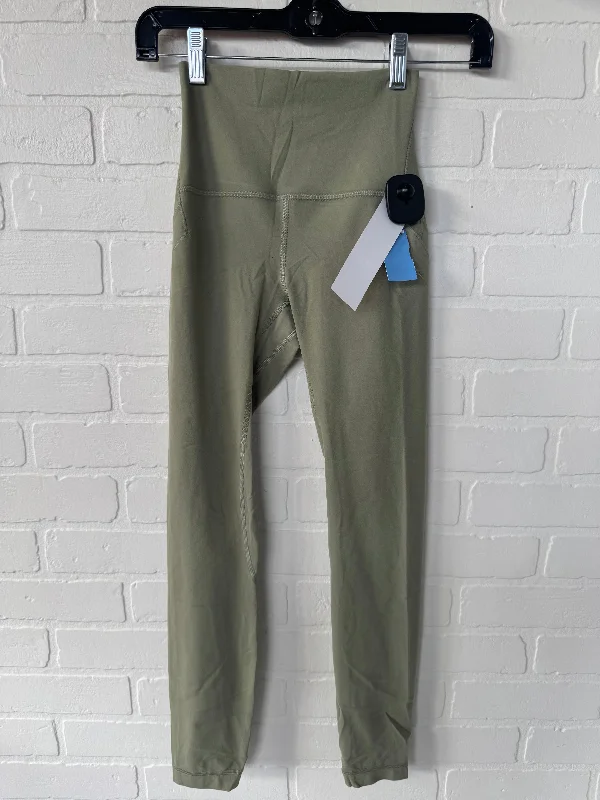 Athletic Leggings By Lululemon In Green, Size: 2