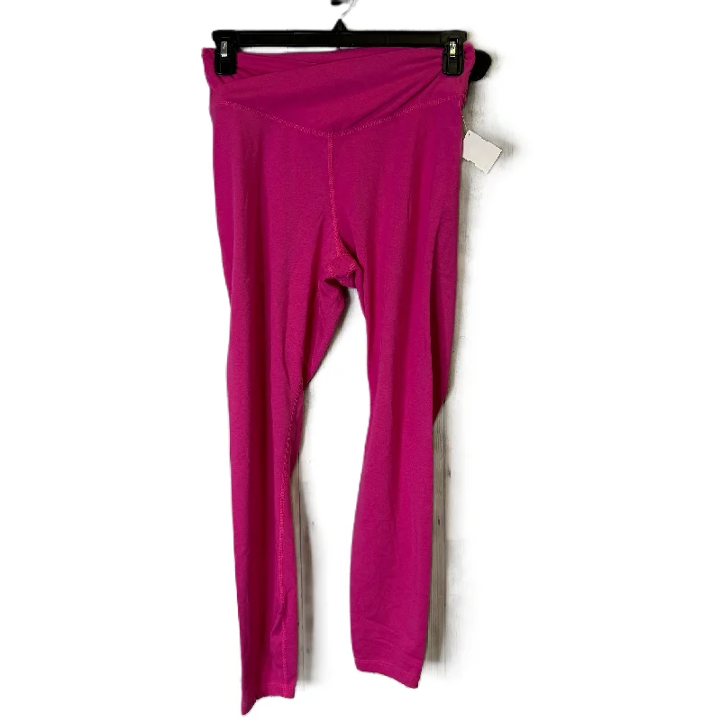 Athletic Leggings By Old Navy In Pink, Size: L